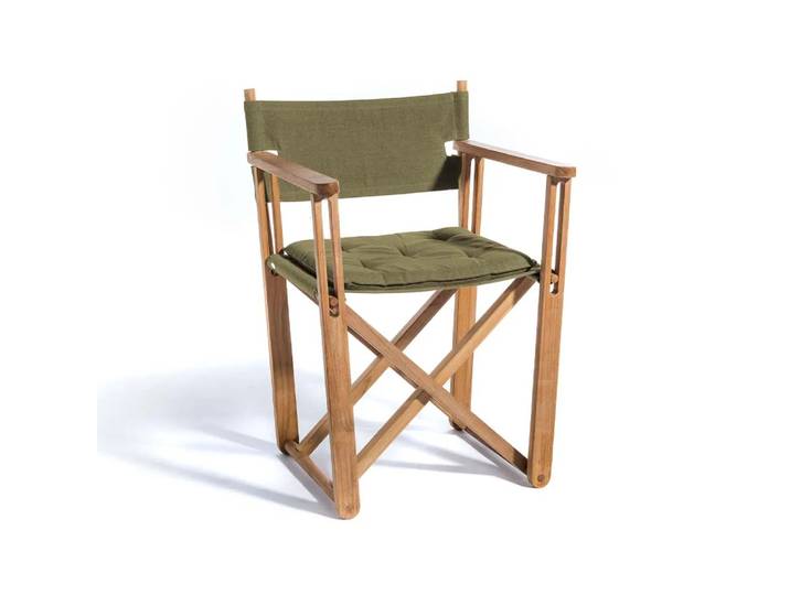 Skargaarden Kryss Dining Sessel Sunbrella Heritage Leaf Green, Teak
