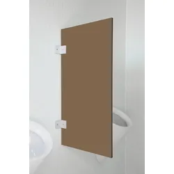 Hochwertige Urinaltrennwand Modena Buranobraun