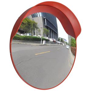 vidaXL Verkehrsspiegel 141681, orange, Ø 60cm, Kunststoff, für Außenbereich