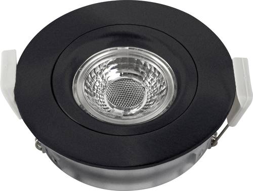 Heitronic 500953 DL6809 LED-Einbauleuchte LED LED fest eingebaut 7W Schwarz