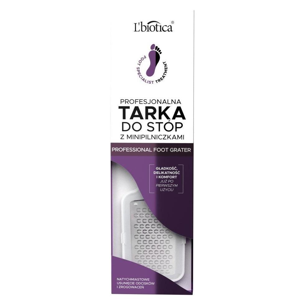 L'Biotica L'Biotica Express Pedicure Foot Grater With Mini Files 1Pc. (Hornhautentferner) (5900116087221)