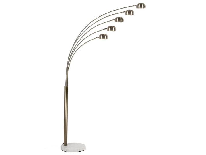 Beliani Stehleuchte Flinders 100/100/212 cm, Goldfarben, Metall, E14, 100x212x100 cm, Lampen & Leuchten, Innenbeleuchtung, Stehlampen, Bogenlampen