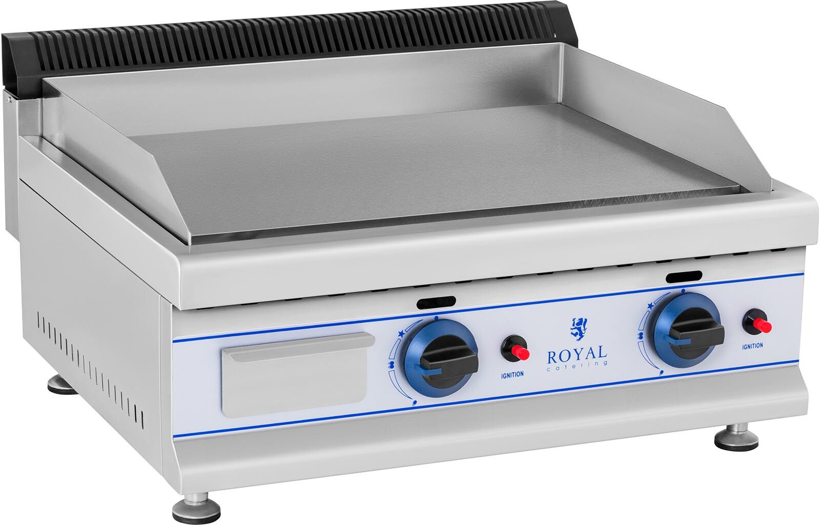 Royal Catering Gas-Doppelgrill - 65 cm - Propan/Butan 50 mbar