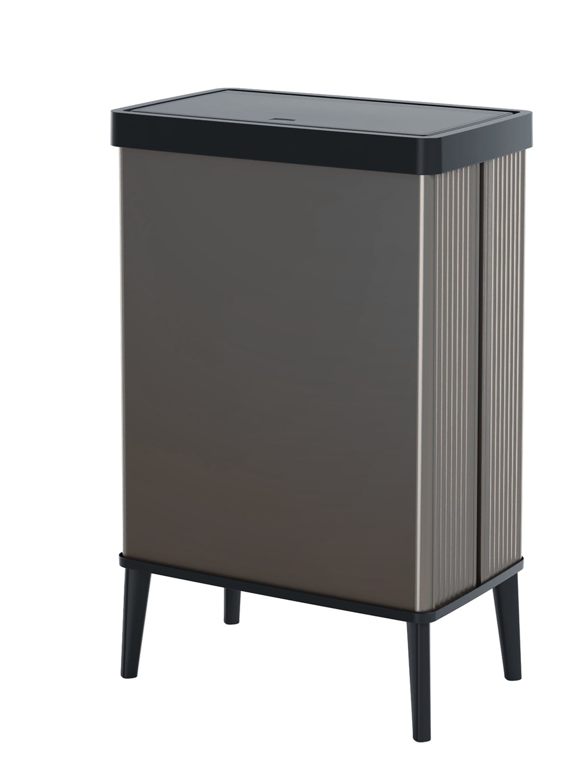 Curver Verto High 54L afvalbak met pedaalmechanisme voor de keuken, B/D/H: 26,5 x 43,5 x 68,7 cm