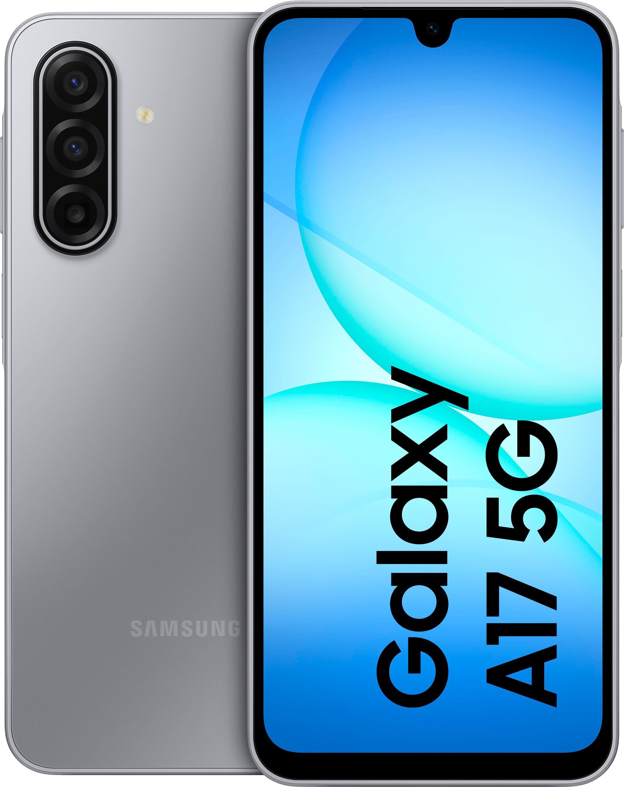 Samsung Smartphone "Galaxy A17 5G", Energieeffizienz: B, grau, 128 GB, Mobiltelefone, Smartphone grau 128 GB