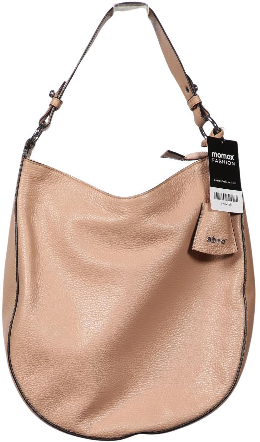 Abro Damen Handtasche gross Leder, Beige, Leder - Second Hand