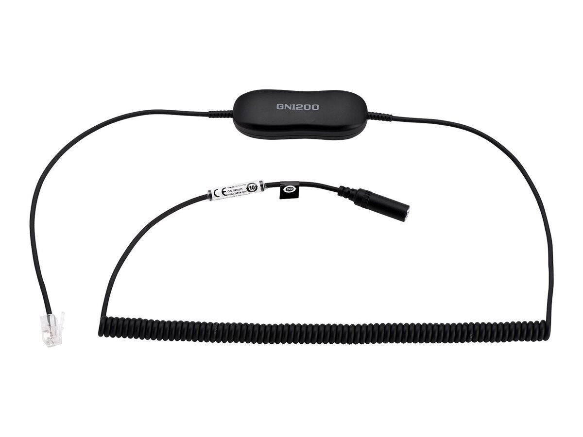 Jabra GN1200 Headsetadapter RJ-9 (M) bis Mini-Stecker (W) 2 m 88011-100
