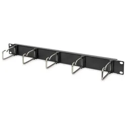 Digitus Kabelrangierpanel mit Stahlbügeln für 482,6 mm (19")-Schränke, 1HE