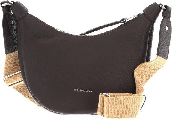 Maelody Handtasche - Umhängetasche für Damen - für den täglichen Gebrauch - runde Form - 25x16x5 cm - Dunkelbraun