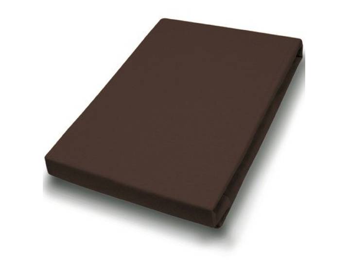 Elastan Feinjersey Spannbetttuch Größe: 190 cm x 200 cm, Farbe: Dunkelbraun