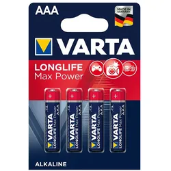 Batterien AAA Micro 4703, Varta LONGLIFE Max Power, LR03, AAA, Micro, LR03EE, AM4, Size S, 4003