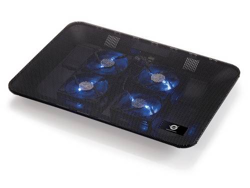 Conceptronic Kühlende Notebook-Unterlage mit 4 Lüftern Notebook-Ständer mit Kühlfunktion
