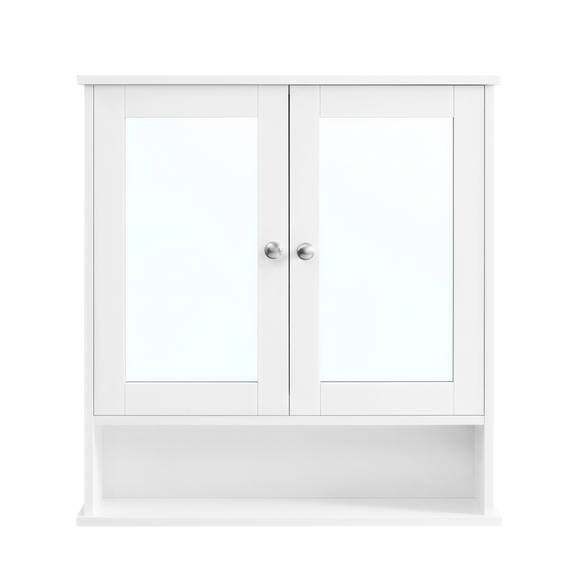 VASAGLE Spiegelschrank, Badschrank, Wandschrank, LHCB35002