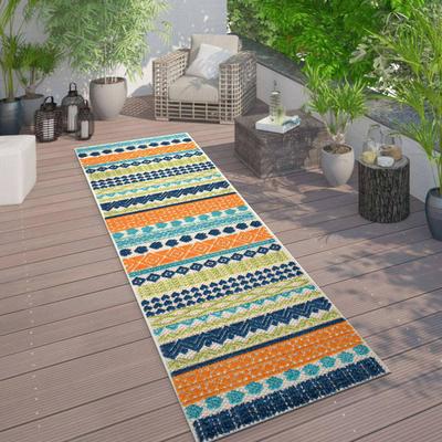 World Rug Gallery Ronda Contemporary Bohemian Indoor/Outdoor Area Rug