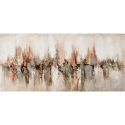 Gemälde ABSTRAKTE SKYLINE (LBH 70x140x4 cm) - bunt - LBH 70x140x4 cm