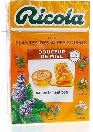RICOLA Caramelos de Hierbas Suizas Sabor Miel 50 g