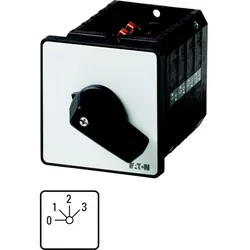 Eaton 096876 Stufenschalter, T5, 100 A, Einbau, 2 Baueinheit(en), Kontakte: 3, 45 °, rastend, mit 0-Stellung, 0-3, Abwicklungs Nr. 171 T5-2-171/E