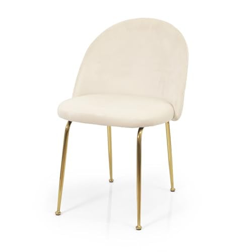 Milton & Oldbrook Luxor Velvet Eetkamerstoel - Beige