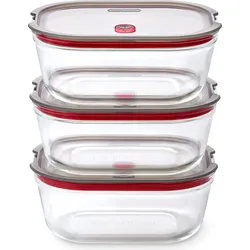 Stack & Nest Glass Lebensmittelbehälter 1,2 l, 3 St.