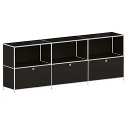 viasit Sideboard »System 4« auf Standfüßen schwarz, 227.9x80.6x40.4 cm