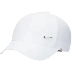 NIKE Club Dri-FIT Metal Swoosh Cap Kinder 100 - white