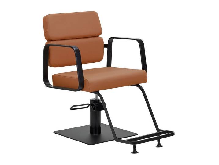 Gabbiano Friseurstuhl Porto schwarz orange