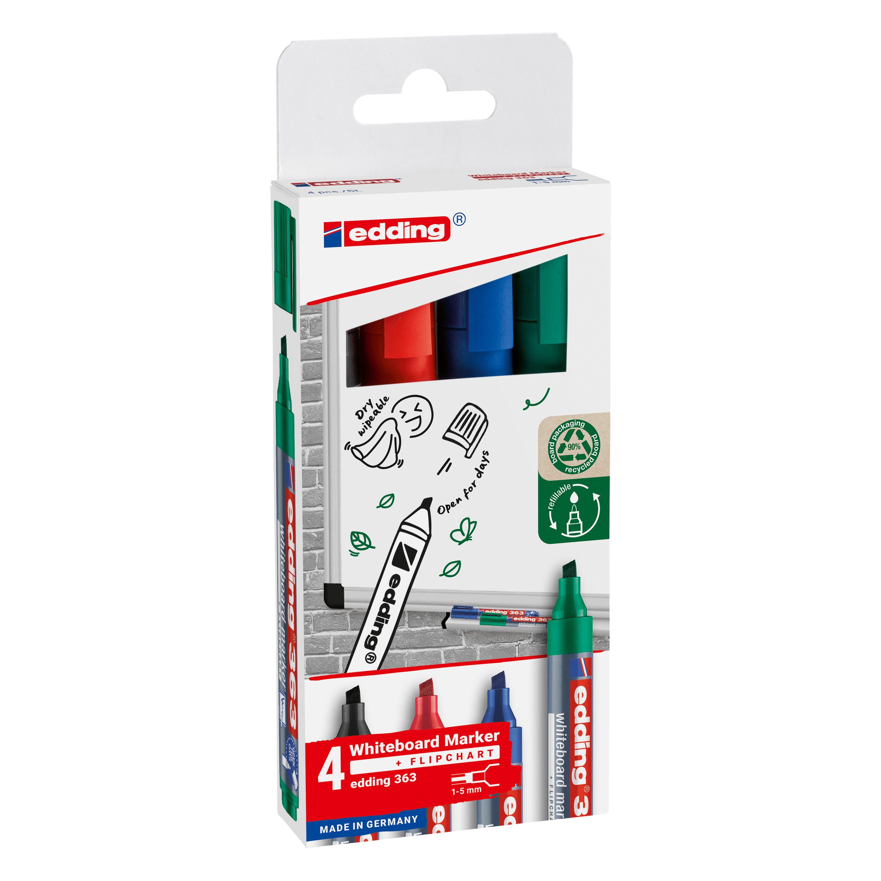 Edding 363 Whiteboard-Marker (4x) (4-363-4-2)