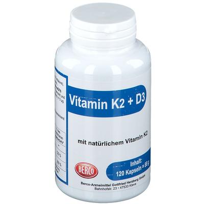 Vitamin K2+D3 Berco Kapseln 120 St