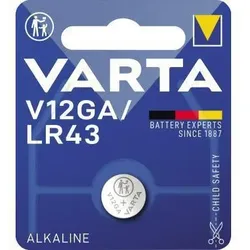 Varta Knopfzelle 04278101401 V12GA 1,5V 80mAh Alkali-Mangan