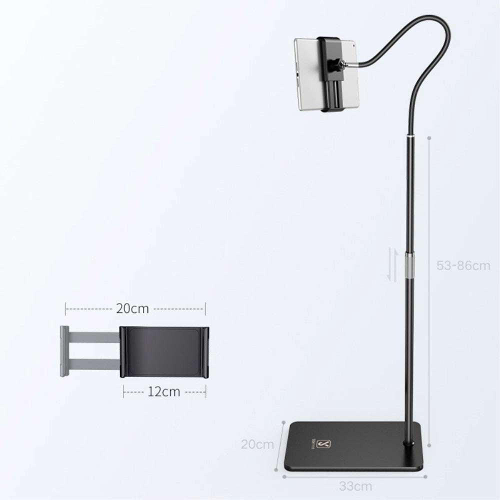 INCOVER Tablet Gulvstander 360° Fleksibel - Sort