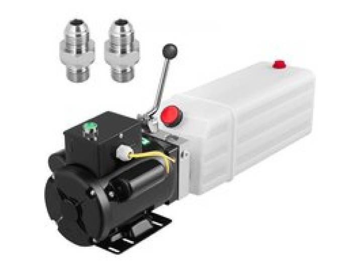 VEVOR Pompe Hydraulique 6 L, Unité de Puissance Hydraulique 2750 PSI 2850 tr/min, Groupe Hydraulique Portable, pour Camion à Benne Basculante Nacelle Élévatrice Remorque