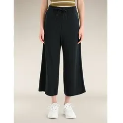 ICEBREAKER Damen Hosen lang Da W Granary Culottes, Größe M in Schwarz Schwarz