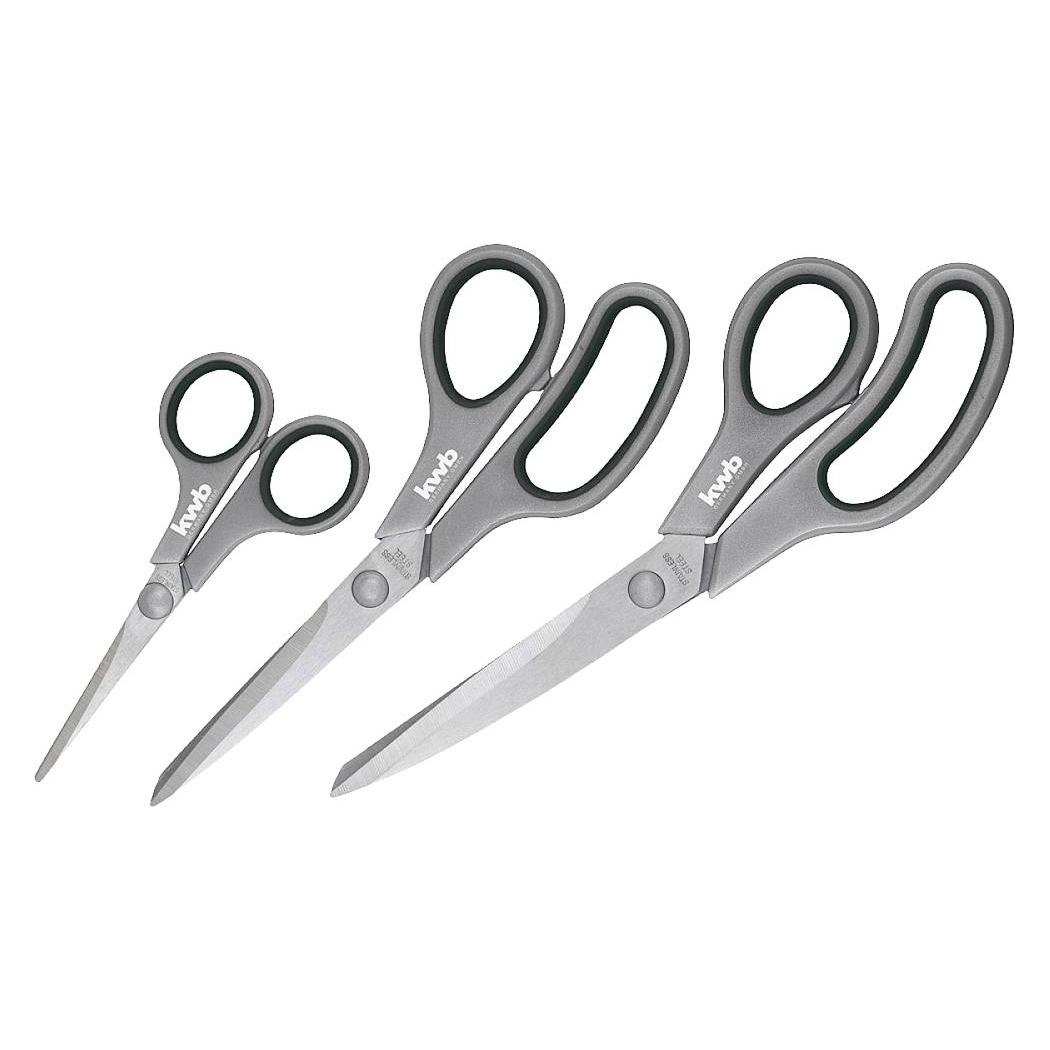 kwb 21595 Haushaltsschere Linkshänder, Rechtshänder Schwarz (25 cm) (21595)