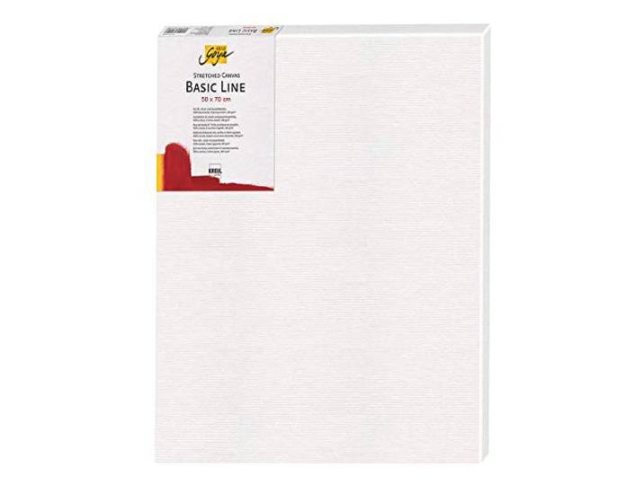 KREUL 65070 - Solo Goya Stretched Canvas Basic Line\, châssis env. 50 x 70 cm\, avec Toile en Coton 4 Fois apprêtée\, pour Huile\, Acrylique et Gouache