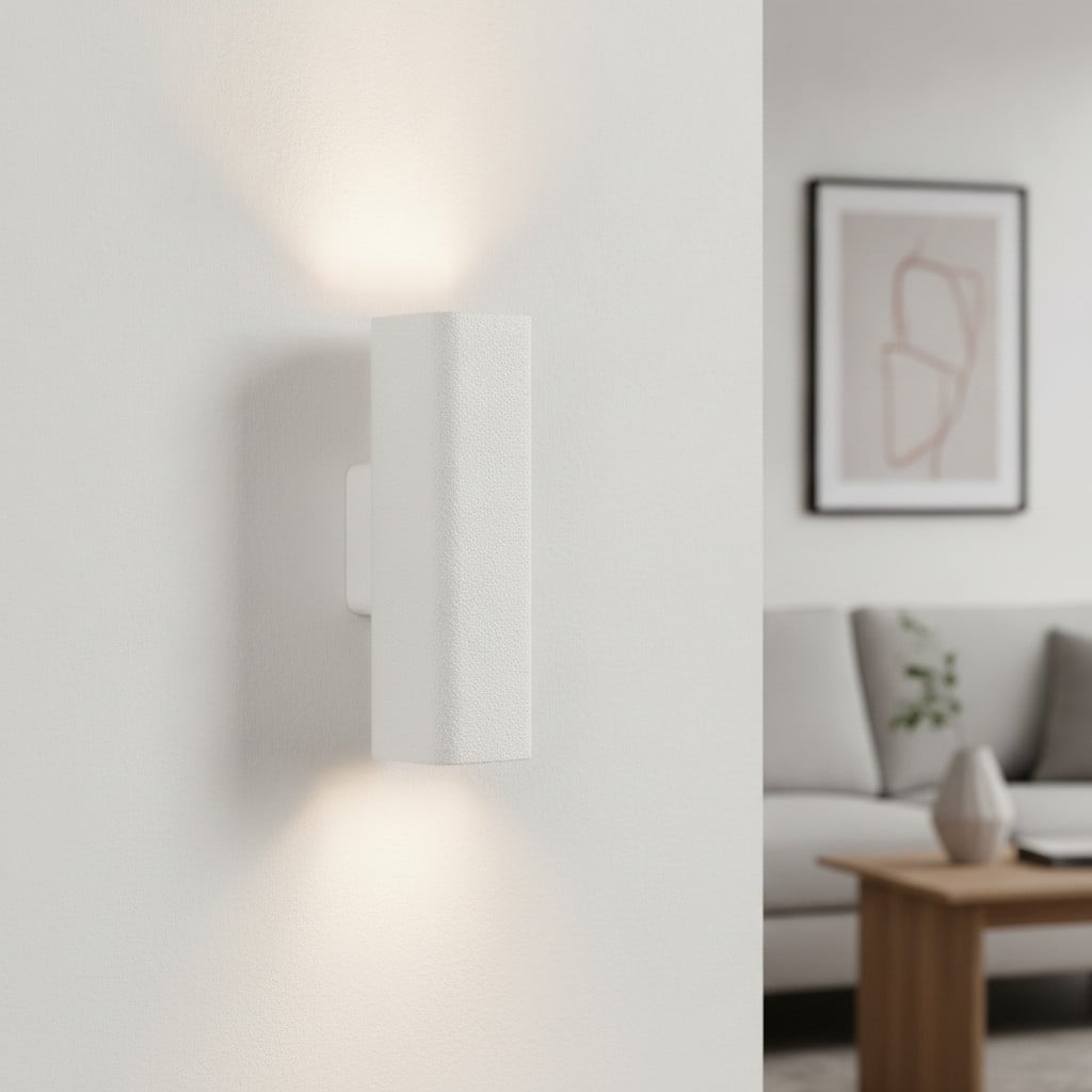Lyora Vierkante wandlamp wit keramiek minimalistisch design