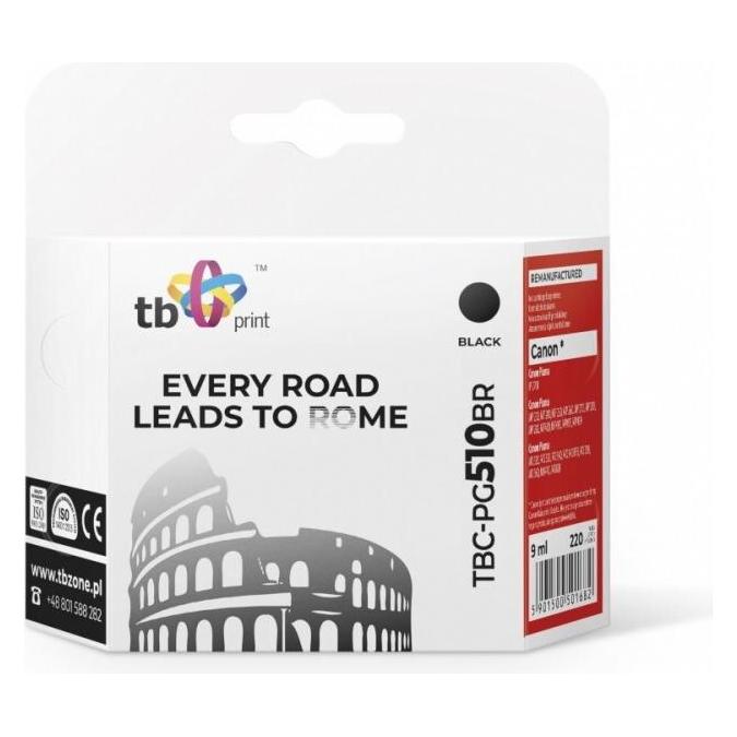 Print TBC-PG510BR ink cartridge 1 pc(s) Black (BK) (TBC-PG510BR)