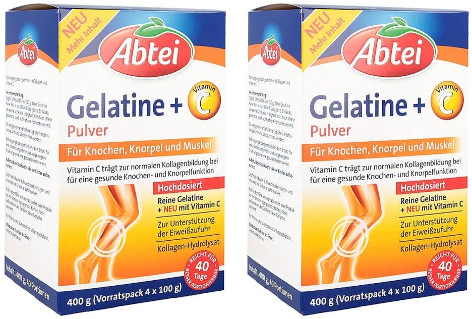 Abtei Gelatine Plus Vitamin C Pulver
