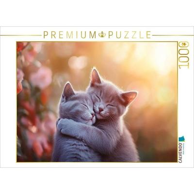 CALVENDO Puzzle Kuschelzeit deluxe | 1000 Teile Lege-Größe 64x48cm Foto-Puzzle für glückliche Stunden, von , Calvendo Puzzle