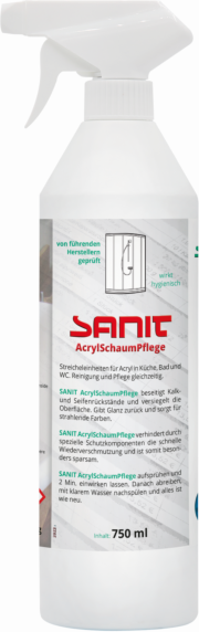 Sanit AcrylSchaumPflege 3040 750 ml, Flasche