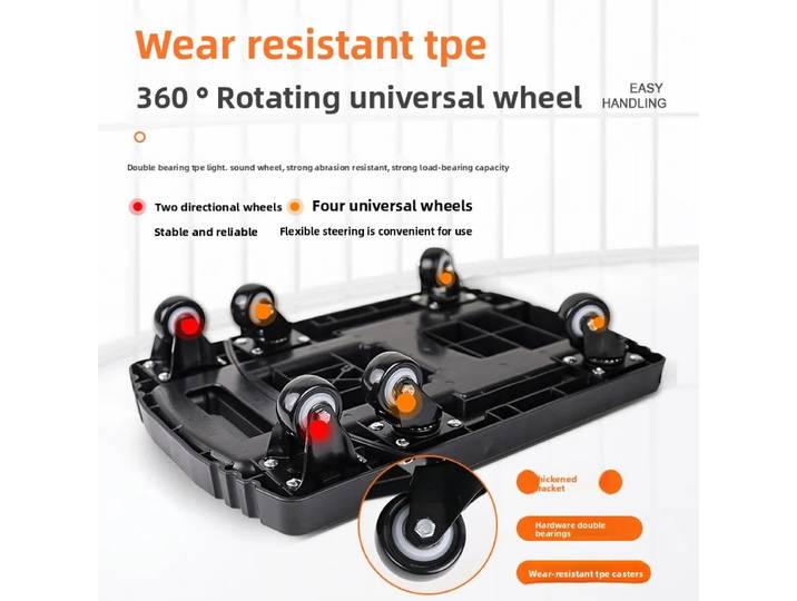 Chariot pliant minimaliste exquis, chariot à main, chariot à plateau, chariot de manutention portable