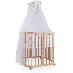 BABYBETT NATUR, 7in1 mit Matratze