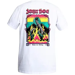 John Doe T-Shirt Snake On Fire weiß - 2XL