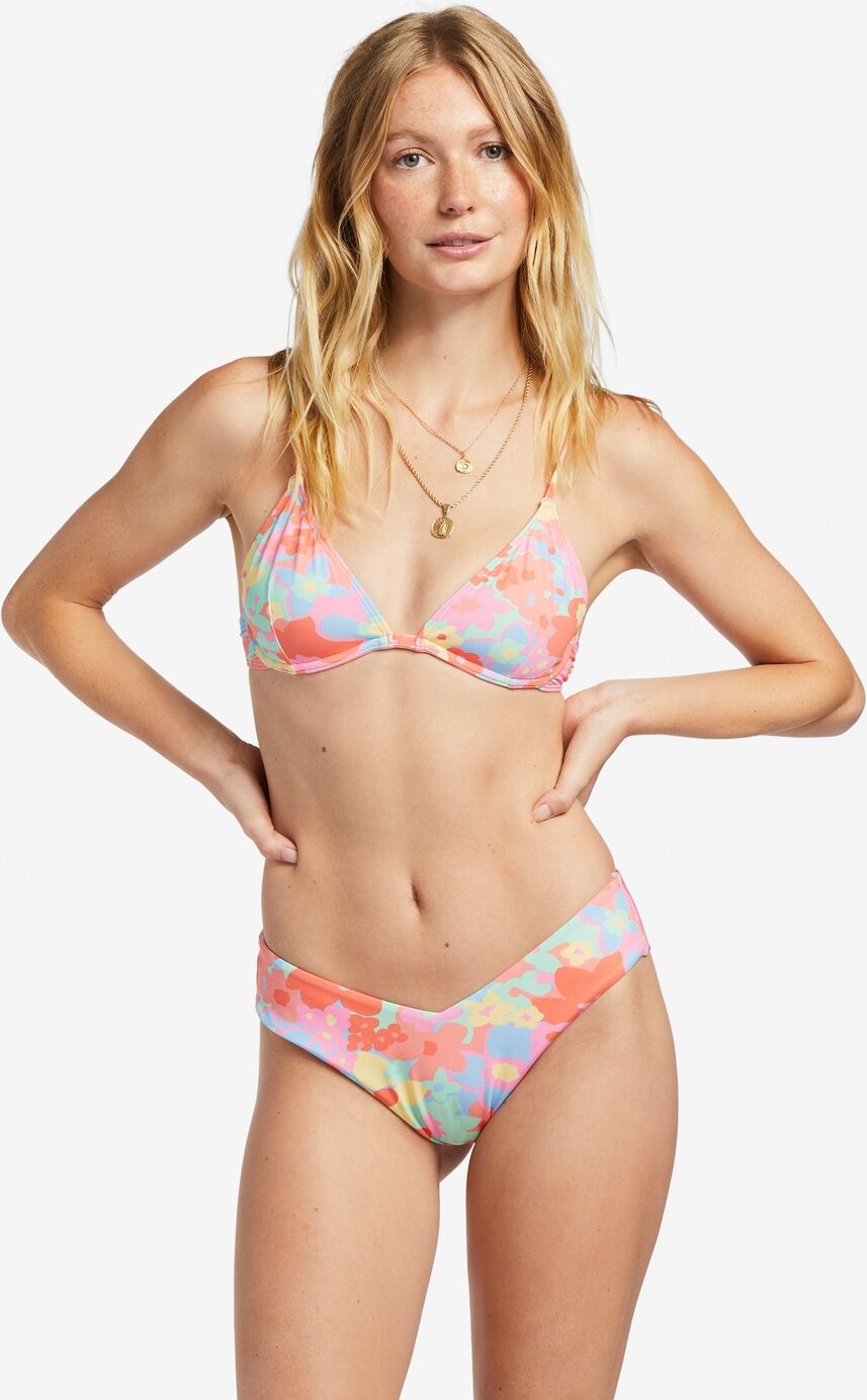Bügel-Bikini-Top BILLABONG "Coast Is Clear Reese", Damen, Gr. M, bunt (multi), Obermaterial: 84% Polyester, 16% Elasthan., Bikini-Oberteile Bügel-Bikini-Top multi M