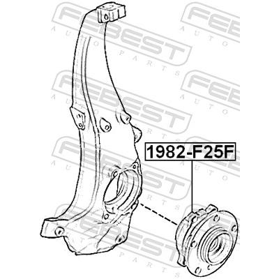 FEBEST Radnabe Vorderachse 1982-F25F für BMW