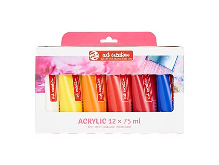 Talens Art Creation Set de peinture acrylique\, 12 couleurs (tubes de 75 ml) Peinture pour adulte