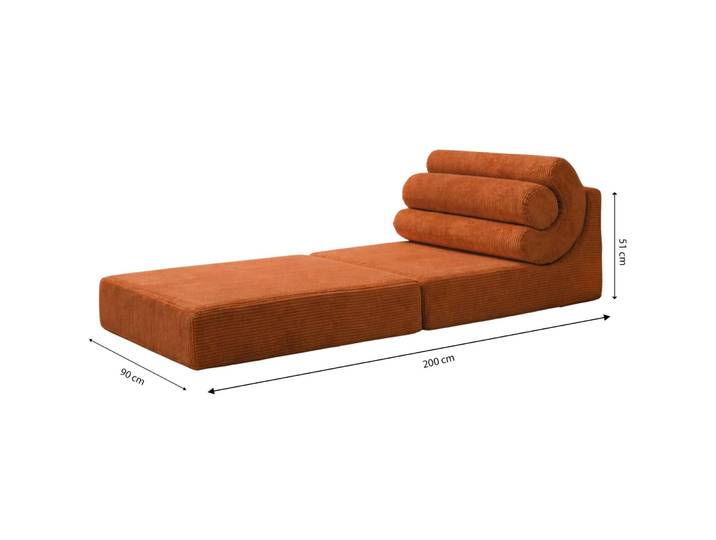 Bettsofa Duo Relax Zimt B 90 T 100 cm - Bettsofa