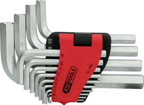 KS Tools Innen-Sechskant Winkelschraubendreher-Set 1/16 Zoll, 5/64 Zoll, 3/32 Zoll, 1/8 Zoll, 5/32 Zoll, 3/16 Zoll, 7/32 Zoll