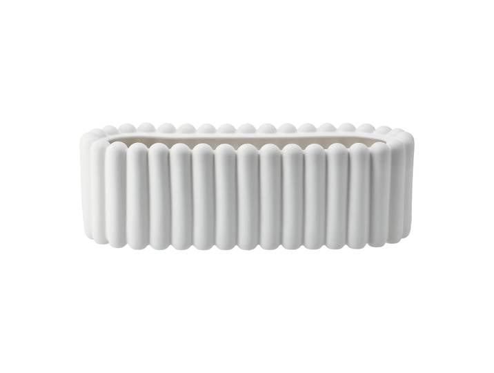 DBKD Pot de fleur Mist oval White