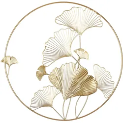 GILDE Wandrelief Golden Ginkgo - gold