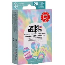 WILD STRIPES Pflaster waterproof secu.Rainbow INT 20 St